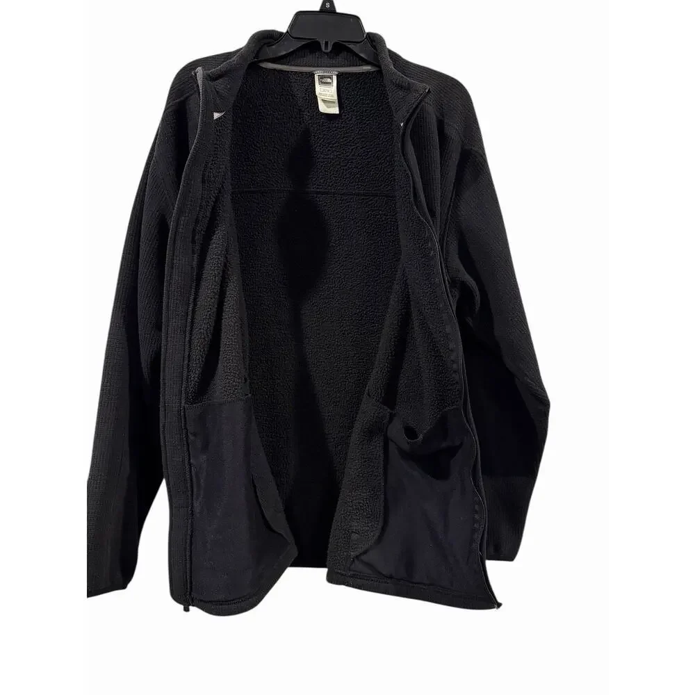 The North Face Black Fleece/Jacket Long Sleeve Full Zip Men’s XL Textured